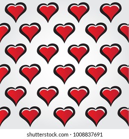 Love Pattern, Blue Love Pattern, Pink Love. Eps 10. 