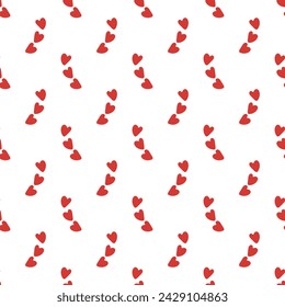 Love pattern design. Valentine decorative background in flat style. Repeat and seamless vector
