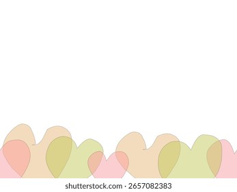 love pattern frame ackground illutration simple.eps