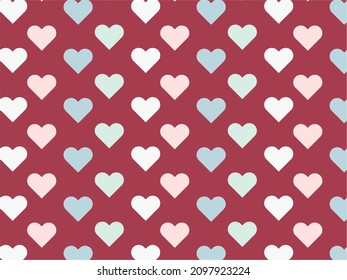 Love pattern illustration in high resolution for fabric print, wallpaper, or many type of use.
