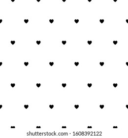 Love pattern with little hearts, simple vector for your design