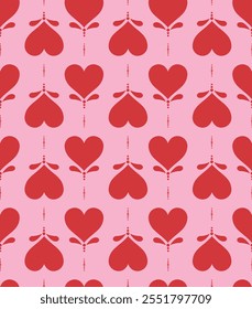 love pattern orament girl heart