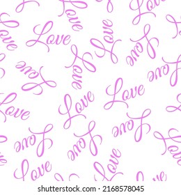 Love Pattern Seamless Background Vector