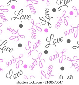 Love Pattern Seamless Background Vector