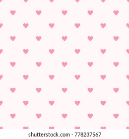 Love pattern seamless Valentine background heart shape sweet pink colors. 