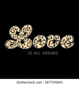Love pattern skin animal abstract,graphic design print t-shirts fashion,vector,poster,card