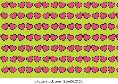 Love pattern for valentine cartoon style 