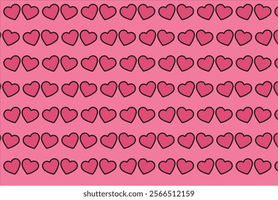 Love pattern for valentine cartoon style 