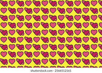 Love pattern for valentine cartoon style 