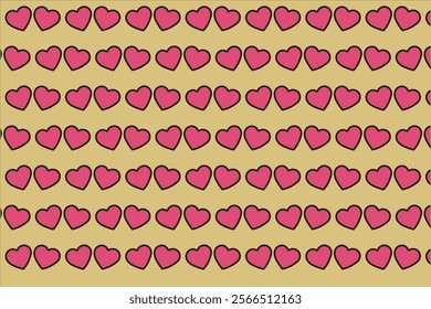 Love pattern for valentine cartoon style 