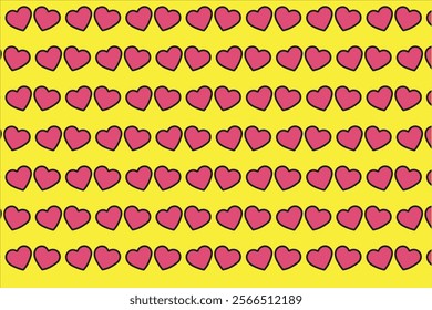 Love pattern for valentine cartoon style 