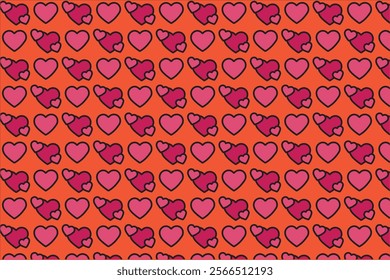 Love pattern for valentine cartoon style 