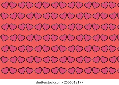 Love pattern for valentine cartoon style 