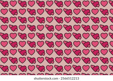 Love pattern for valentine cartoon style 