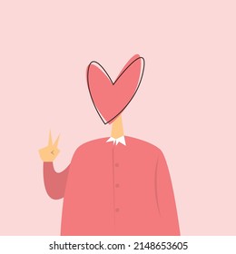 Love And Peace Illustration Design