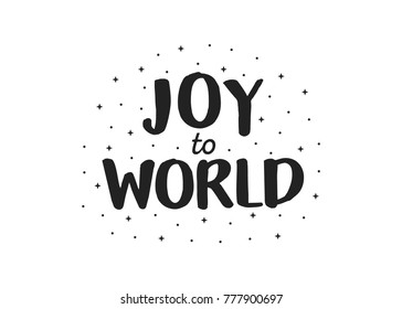 Love Peace Joy Christmas Carol Holiday Song Typography Vector Illustration Background Set
