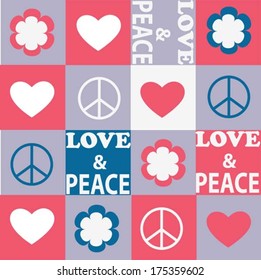 love and peace pattern