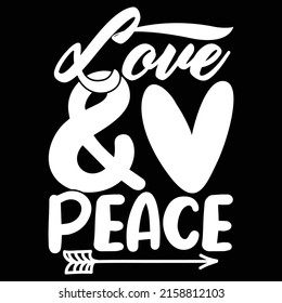 Love And Peace, Peace Sign - Gesture, Symbols Of Peace T-shirt Design