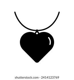 Love pendant icon for necklace

