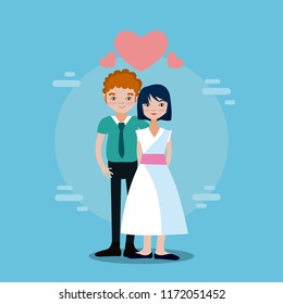 Love and people cartoons