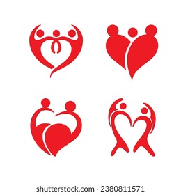 love people health  logo vector 
