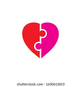 Love people illustration vector icon design template