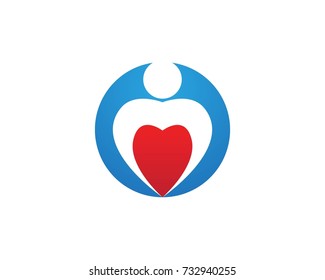 Love people logo design template