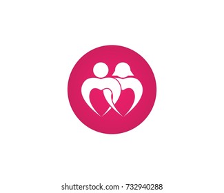 Love people logo design template