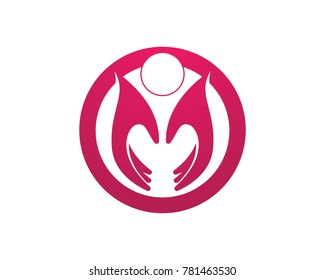 Love people logo design template