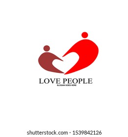 Love People a Logo Design Vector