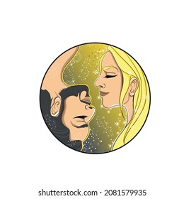 amar a la gente en la luna