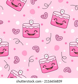 Fondo del patrón de dibujos animados de perfume de amor