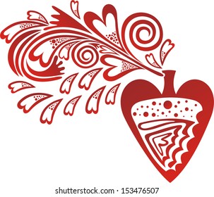 Love perfume vector illustration
