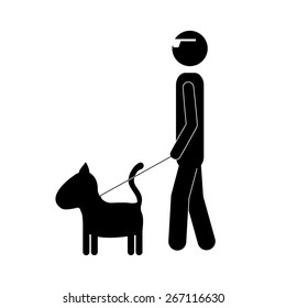 Love Pet design over white background, vector illustration