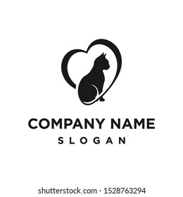 love pet logo design vector