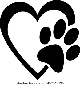 las mascotas de amor. signo vectorial de gatos y perros