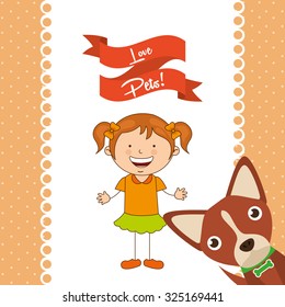 love pets design, vector illustration eps10 graphic 