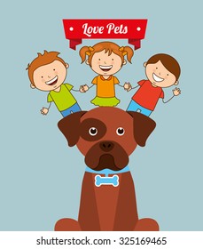 love pets design, vector illustration eps10 graphic 