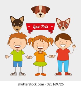 love pets design, vector illustration eps10 graphic 