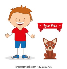 love pets design, vector illustration eps10 graphic 