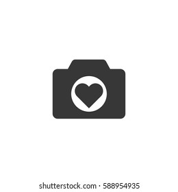 love photo camera icon