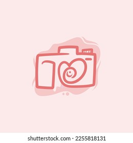 Love Photography Abstract Logo Vector