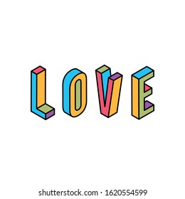 Love phrase text vector.  Love typography for valentine day, wedding, engagement, greeting card. love icon, logo, vector illustration template.
