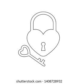 love piano icon. Element of valentine's day, wedding for mobile concept and web apps icon. Outline, thin line icon for website design and development, app development