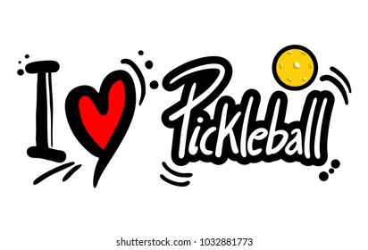 Love pickleball message