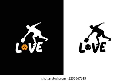 Love Pickleball Quote T shirt design, typography