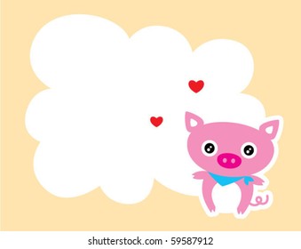 love pig card