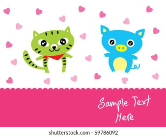 love pig and cat
