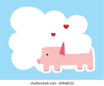 love pig doodle