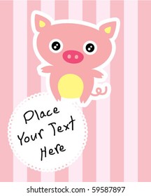 love pig message